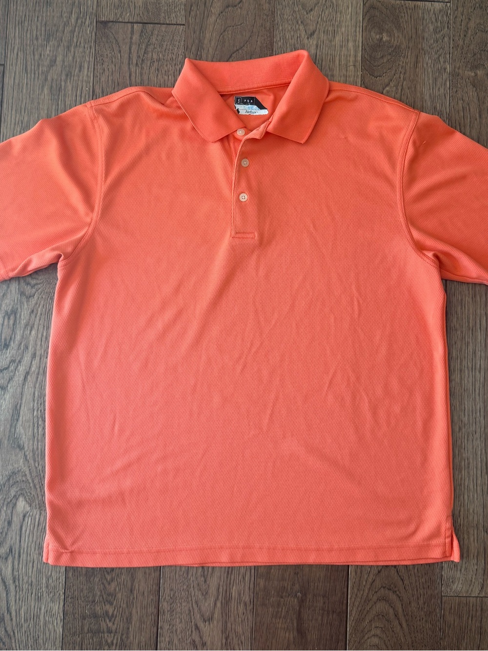 PGA Tour Men's Golf Polo Short-Sleeve Shirt in Coral- GUC- L summer men’s shirt